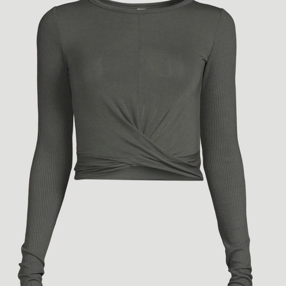Alo Yoga Twist Front Long Sleeve Top - Medium - Picture 5 of 5